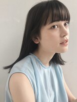 アンドレイ 表参道(andrey)&nbsp;[ANDREY]グレーベージュ/レイヤーロング/前髪パーマ黒髪カタログ