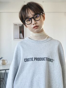 ラヴィズム 小新店(LUVISM) ショートカット丸みショート耳掛けひし形小新潟西区　小新