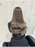 ブリーチなしWケアカラー×ヘーゼルベージュ