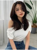 チークバング×カジュアル巻
