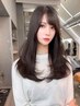 斜めバング(前髪)カット