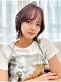 【La fith】外ハネボブ×ショコラブラウン×シースルーバング