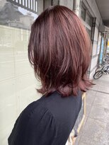 ミニム ヘアー(minim hair)&nbsp;【minim×日比】こなれミディ × 秋色 ボルドーブラウン