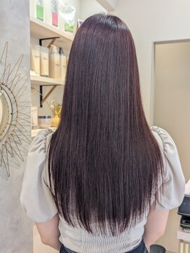 ポジ(poji) 髪質改善カラー　艶カラー　ブラウンカラー　ミディアム