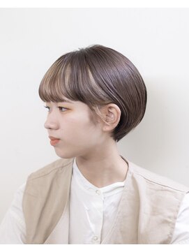 ルプラ ブリリアント(le-pla brilliant) マッシュショート/フェイスフレーミング/ミルクティーベージュ