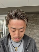 ハイバレーヘアーメゾン(HIGH VALLEY HAIRMAISON) メンズホワイトハイライト岡山南中央町