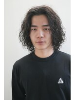 モリゲン フェローシップ レグ(MORIGEN fellowship REGU)&nbsp;メンズカットワンレンニュアンスパーマロング0201