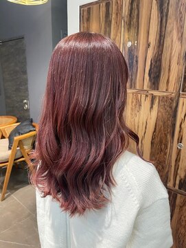 ヘアリゾート粋 トゥジュ 池袋東口店(tujuh) チェリーピンク/ロングレイヤー