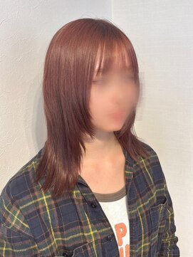 アンニュ(annuy) Instagram/annuy__o0 顔まわりカット/ベージュカラー／韓国巻き