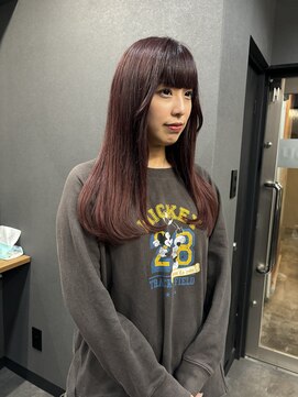ボアップ 難波店(boappu) #ミディアムヘア#エクステ#ラッドカラー#プルエクステ