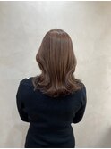 ◎韓国ヘアー顔周りレイヤーおくれ毛ミディアム前髪名古屋/名駅