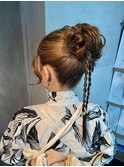 【高めアップ】/結婚式/浴衣/着付け/銀座/ヘアセット/アレンジ
