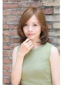 大人可愛いミディアムレイヤー