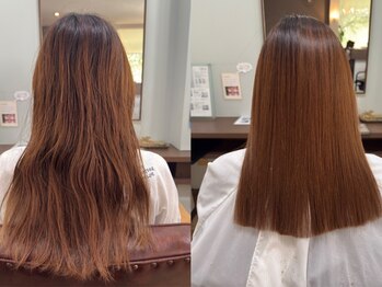 クリーク ノイズ ヘア 大手町店(CLIQUE noise hair)の写真/【髪質改善】話題の酸性ストレートで柔らかくナチュラルな仕上がりでクセやうねりのお悩み解消