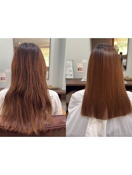 【髪質改善】話題の酸性ストレートで柔らかくナチュラルな仕上がりでクセやうねりのお悩み解消