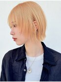 ハイトーン似合わせショートフェイスレイヤー耳掛け A0807
