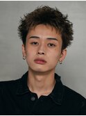 渋谷スパイキーショートアップバンクフェザーショートパーマ
