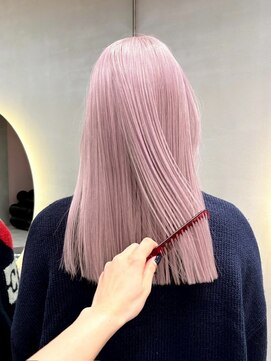 ソル ジングウマエ(SOL JINGUMAE) ハイトーンカラーホワイトブロンドミルクティーペールピンク韓国