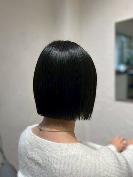 エス 大阪梅田店(es) 髪質改善縮毛矯正×似合わせカット【ボブ】