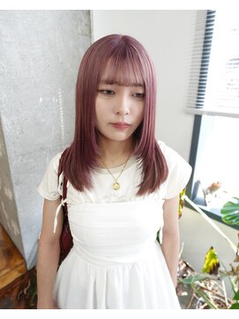 アペロ 柏(Apero) ピンクベージュ/フェイスレイヤー/ブリーチ/柏美容室