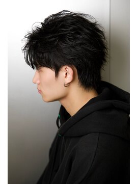 ルーシー 川越(LUCEY) センターパートフェザーパーマシャドウパーマメンズパーマ