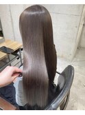 Liberte銀座 コスメ縮毛矯正×ダークラベンダーベージュ