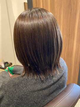 アン 流山おおたかの森コトエ店(un) オリーブベージュ×くびれボブ★