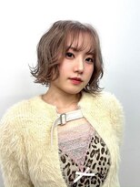 インク サカエ(inq sakae)&nbsp;ケアブリーチ/透明感アッシュベージュ/ショートレイヤー