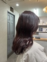 フレームプラス なんば駅前店(FRAME+) 冬の艶感カシスピンク