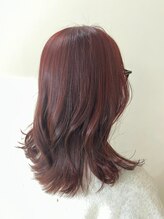 ナナナ パレナ 宝塚店(nanana parena)&nbsp;ほんのりピンクカラーくびれミディアムy美髪スタイル