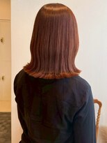 アモレット(amoretto)&nbsp;オレンジブラウン 顔周りレイヤー 髪質改善 外ハネボブ