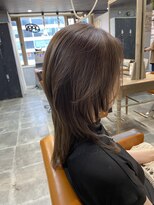 トランクヘアデザイン 大宮(TRUNK hair design)&nbsp;大人可愛いくびれミディアム｜レイヤーカット×艶ブラウン