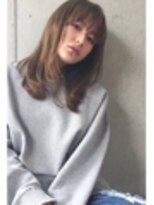 アレーン ヘアデザイン(Alaine hair design) キャメルベージュ×シンプルミディ