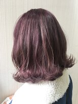 トムキャット(TOM CAT) 暗髪 透明感 大人かわいい ブリーチ パープル ボルドー
