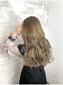 ハイトーンミルクティーグレージュオルチャンロング逝けば