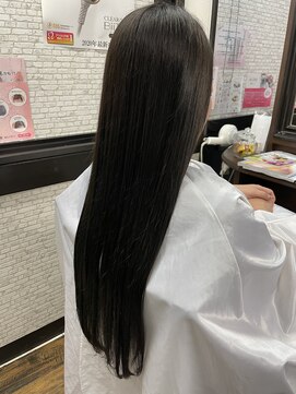ヘアーメイクボヌール(hair make Bonheur) スパーロング☆ブルーブラック