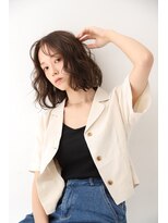 チップタップ 町田店(tip top)&nbsp;くせ毛風ウェーブ × ボブ ◎