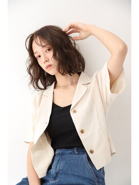 チップタップ 町田店(tip top) くせ毛風ウェーブ × ボブ ◎
