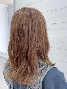 アッドヘアー(Add hair) 暖色系カラー/フレンチガーリー／シースルーバング/ミディアム