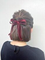 バブルス 本川越店(BUBBLES)&nbsp;ボブでもできるハーフアップアレンジ