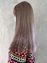 アイティーバイアルバム 藤沢店(IT by ALBUM) ラベンダーベージュ_外ハネボブセクションカラー_ba391141