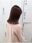 【akari担当】切りっぱなしミディアム×ピンクブラウン20代/30代