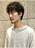 刈り上げないシャドウパーマ