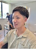 メンズ無造作ショートパーマ群馬太田