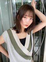 サイン 渋谷(SIGN)&nbsp;レイヤーカットインナーカラーイヤリングカラー色落ち綺麗表参道