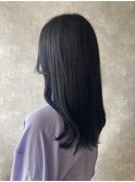 ネイビーブルー・ネイビーカラー・暗髪・ブリーチ