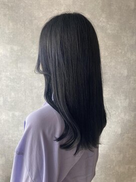 ダリー 菊水店(Dali) ネイビーブルー・ネイビーカラー・暗髪・ブリーチ