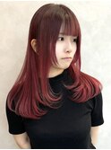 ★10代20代30代美髪ベビーピンク姫カットワンカールローレイヤー