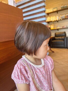 ティーワン 神埼店(T-one) ■キッズカット やわらかミニボブ 園児/小学生
