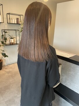 メデル(mederu) 透明感カラー暗髪グレージュカラー透け感カラー20代30代40代